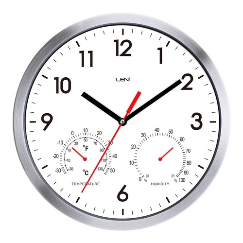 Leni Weather Resistant Wall Clock - White - 31 x 31 x 5cm