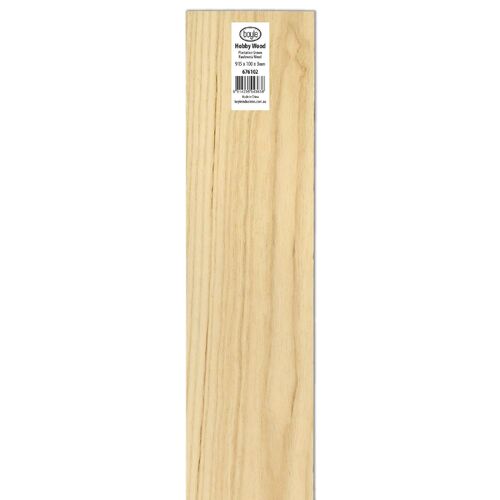 Hobby Wood 915 x 100 x 3mm Paulownia Wood Sheet