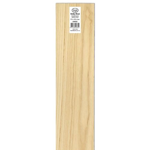 Hobby Wood 915 x 100 x 5mm Paulownia Wood Sheet