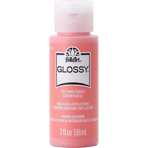 FolkArt Glossy Acrylic Paint 59ml Honeysuckle