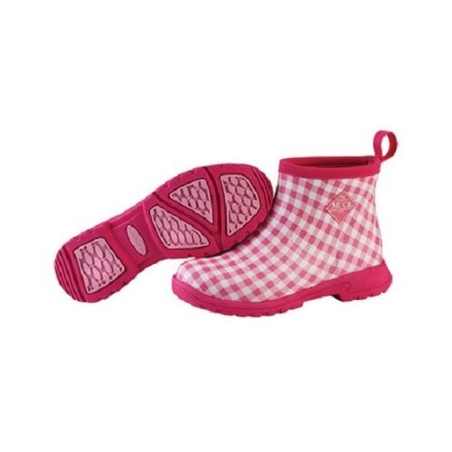 Muck Boots Breezy Ankle Insulated Rain Boot for Ladies Women's - Pink Gingham