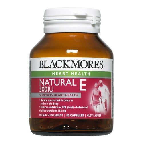 Blackmores Natural Vitamin E 500Iu Capsules 50 A Natural Antioxidant