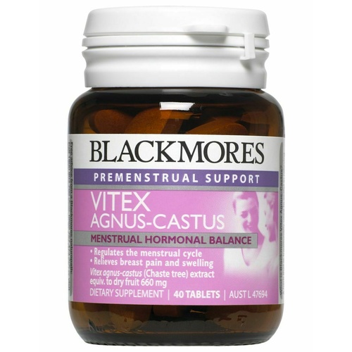 Blackmores Vitex Angus Castus 40 Tablets western herbal medicine