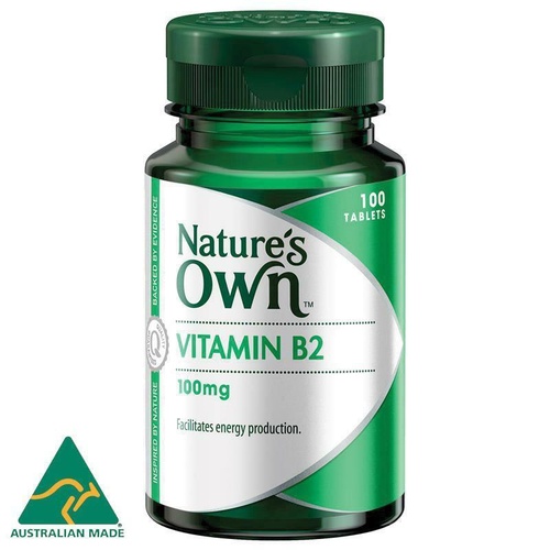 Natures Own Vitamin B2 100Mg 0214 Tablets 100