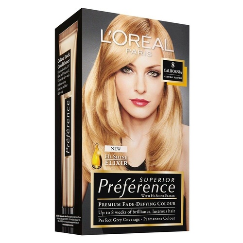 Loreal Preference 8 California fashionable high-shine colour that doesn't fade