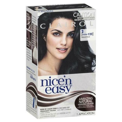 Clairol Nice 'N Easy 122 Black Permanent liquid hair colour