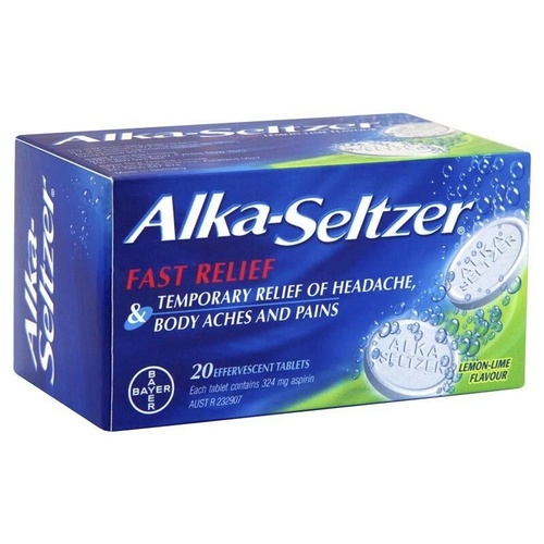 Alka-Seltzer LemonLime Effervescent Tablets 20