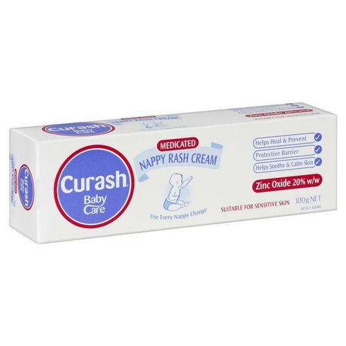 Curash Nappy Rash Cream 100G Soothe, Heal And Protect Baby'S Skin
