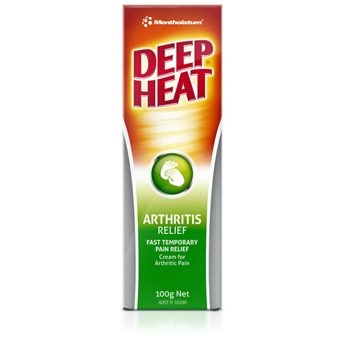 Deep Heat Arthritis Cream 100G Relief Fast and Temporary for Arthritis