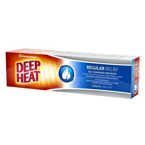 Deep Heat Regular Rub 140G Temporarily Relieves Several Muscle Pains