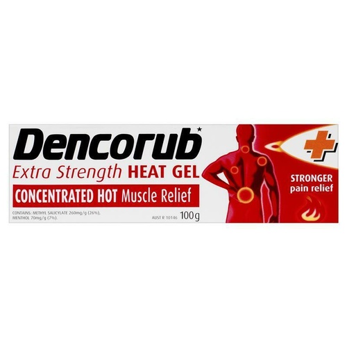 Dencorub Extra Strength Gel 100G Concentrated Hot Muscle Relief