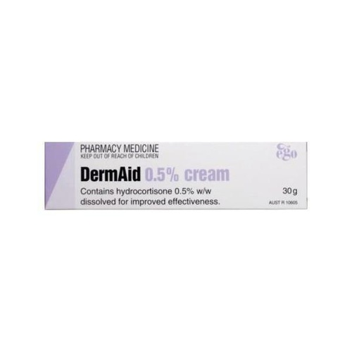Ego Derm-Aid 0.5% Cream 30G For skin irritations, sunburn, itching genital