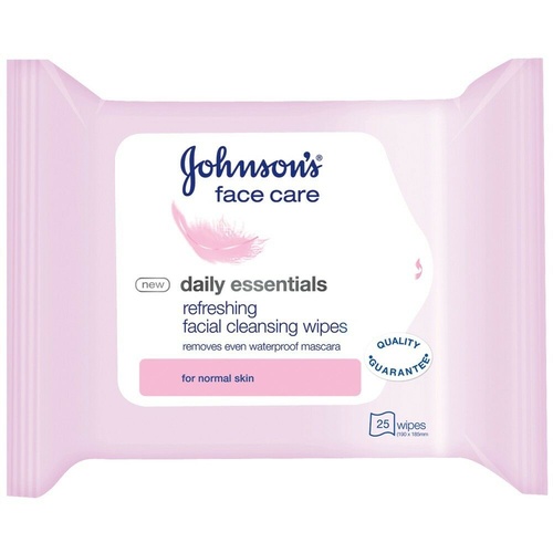 Johnsons 3 In 1 Facial Wipes For Normal Skin 25