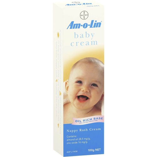Amolin Baby Cream 100G A Specially Formulated Oil-Rich Cream