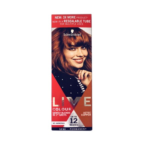 Schwarzkopf Live Colour Aztec Copper  semi-permanent intense, vibrant colours