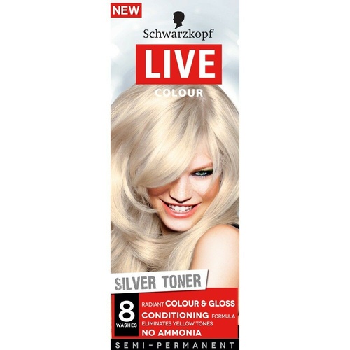 Schwarzkopf Live Colour Silver Toner long-lasting, glossy colour