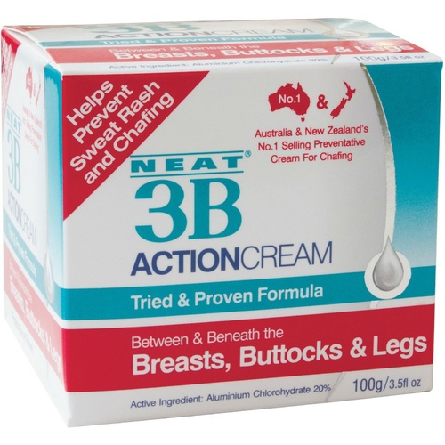 Neat Effect 3B Action Cream 100G Helps prevent sweat rash and chafing