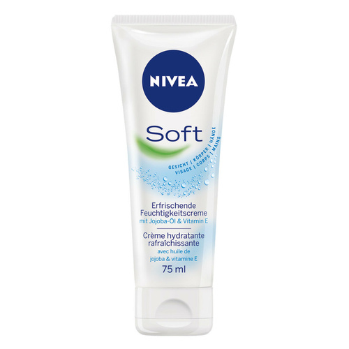 Nivea Soft Cream Tube 75Ml Quickly absorbed and refreshes the skin