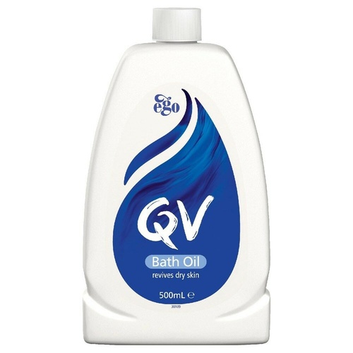 Ego Qv Bath Oil 500ML Replenishment restores your skin's natural suppleness