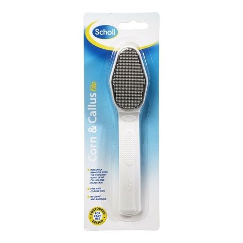Scholl Corn & Callous File Fine And Coarse Side. Hygienic And Durable