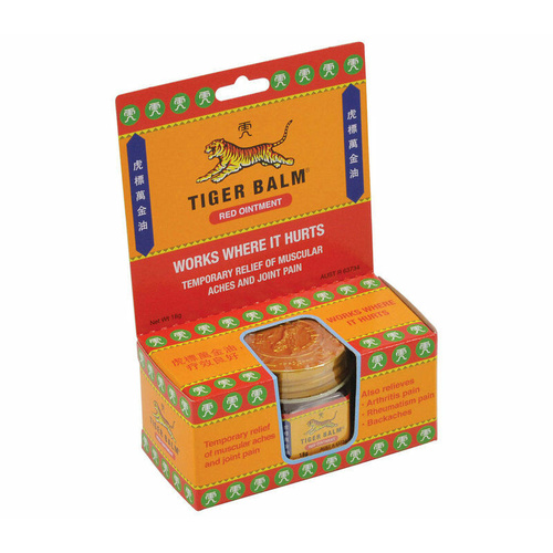 Tiger Balm Red Exstrength 18G Temporary Relief of Muschular Aches And Joint Pain