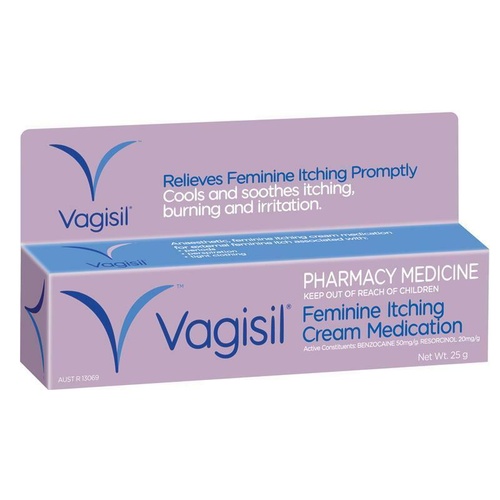 Vagisil Cream 25G Cools And Soothes Itching, Burning And Irritation