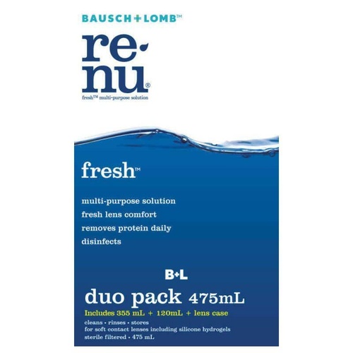 Bausch & Lomb Renu Fresh Multiplus Duo 120ml and 355ml