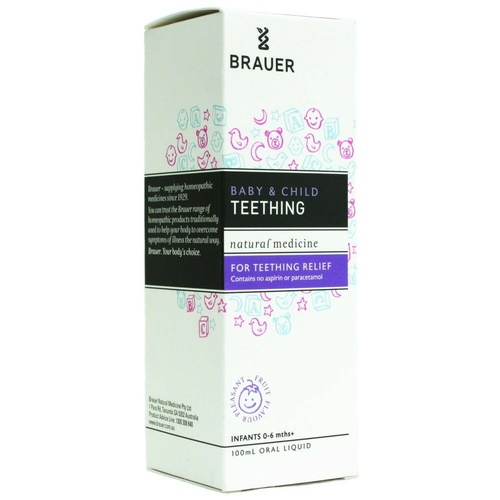 Brauer Infant Teething Relief 100Ml Without Aspirin Or Paracetamol
