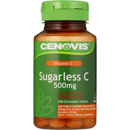 Cenovis Sugarless Vitamin C 500mg Chewable Tablets 100