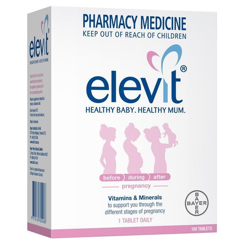 Elevit Vitamin and Mineral Tablets 100
