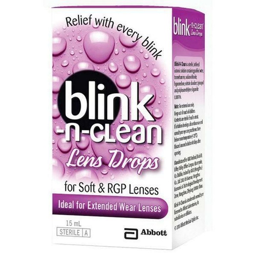 Complete Blink-N-Clean 15Ml Contact Lenses Drops