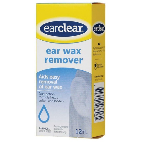 Ear Clear Wax Remover Drop 12Ml Aids easy removal of ear wax