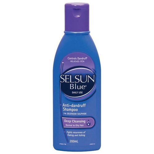 Selsun Blue Shampoo Deep Cleansing 200Ml Anti-Dandruff Deep Cleansing