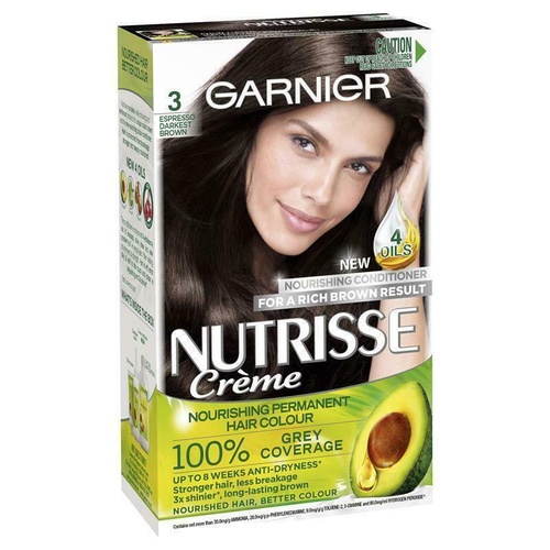 Garnier Nutrisse 3.0 Espresso natural fruit oils to nourish & protect your hair