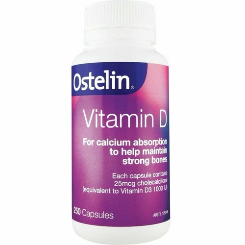 Ostelin Vitamin D Gel Capsules 250 To Help Maintain Strong Bones