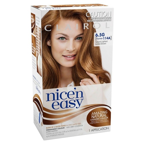 Clairol Nice 'N Easy 114A Lightest Gold Brown Permanent hair colouring system