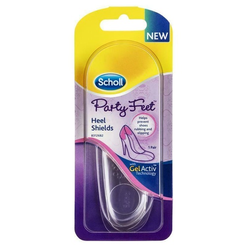 Scholl Party Feet Inv Gel Heel Cus 1 Pr  Ideal For Closed Back Shoes