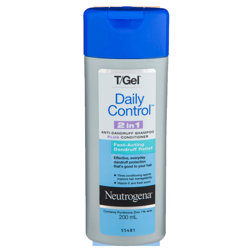 Neutrogena T/Gel Daily Control 2In1 200ml Anti-Dandruff Shampoo Plus Conditioner