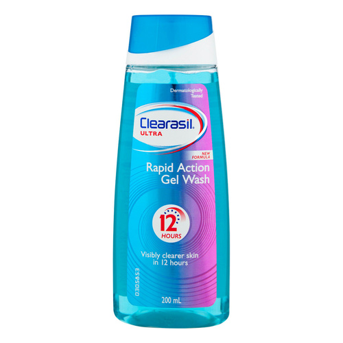 Clearasil Ultra Gel Wash Rapid Action 200ML Helps Fight And Prevent Pimples