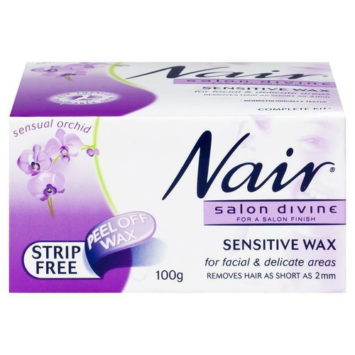 Nair Salon Divine Facial Sensitive Wax 100G For Facial And Delicate Areas