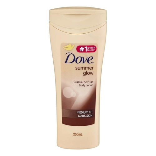 Dove Summer Glow Gradual Self Tan Body Lotion 250ml Medium to Dark Skin