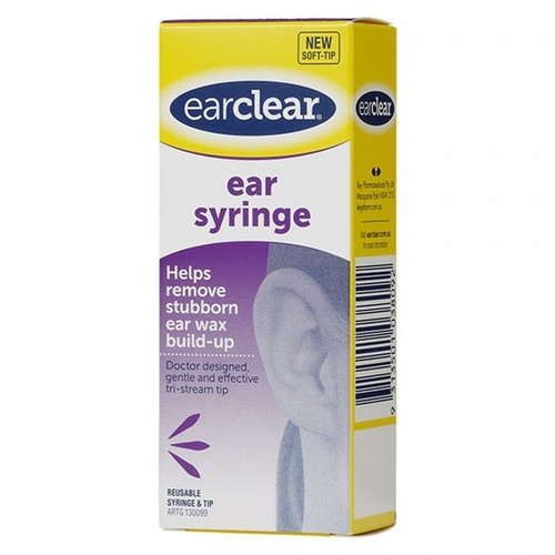 Ear Clear Ear Syringe helps remove stubborn ear wax blockage.