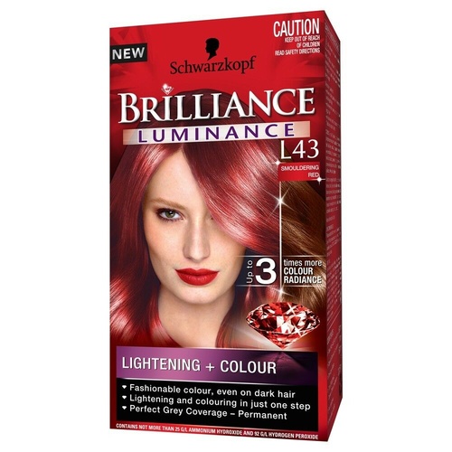 Schwarzkopf Brilliance Hair Colour Luminance L43 Smouldering Red