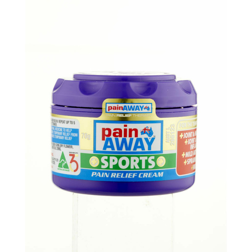 Pain Away Sports Cream 70G For the temporary relief of joint and muscular pain
