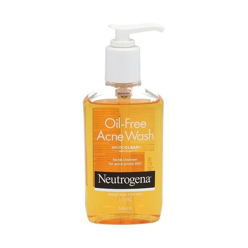 Neutrogena Oil Free Acne Wash 175ml Effective Cleanser for Acne-Prone Skin