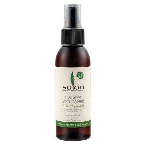 Sukin Hydrating Mist Toner 125ml  to help soothe, tone and cool tired skin