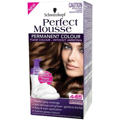 Schwarzkopf Perfect Mousse 4.65 Chocolate Brown Perfect grey coverage