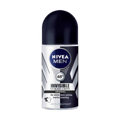 Nivea Men Invisible for Black and White Anti-Perspirant Roll-On 50ml