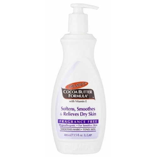 Palmer's Cocoa Butter Fragrance Free Lotion Pump 400Ml Relieves Dry Skin