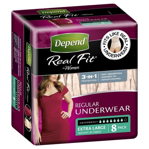 Depend Underwear Realfit Female Extra Large 8